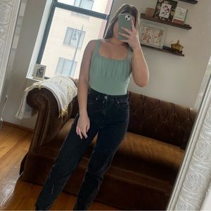 Sage green bodysuit